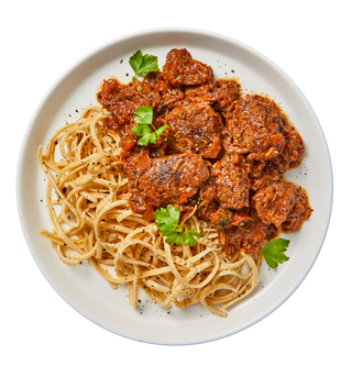 Lamb Ragu with Low Carb Spaghetti