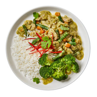 Thai Green Curry with Fragrant Basmati Rice