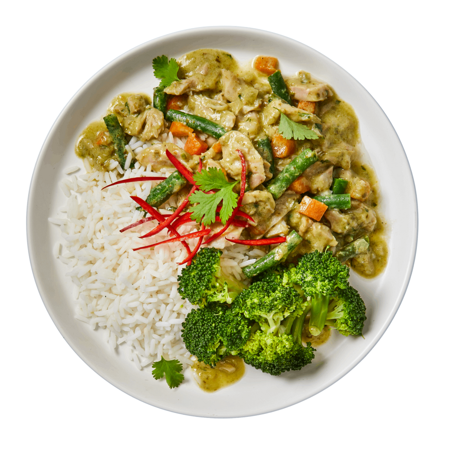 Thai Green Curry with Fragrant Basmati Rice