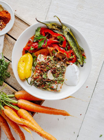 Recipe: jerk fish with roast carrot salad
