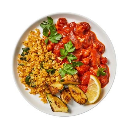 Moroccan Chicken with Low Carb Couscous