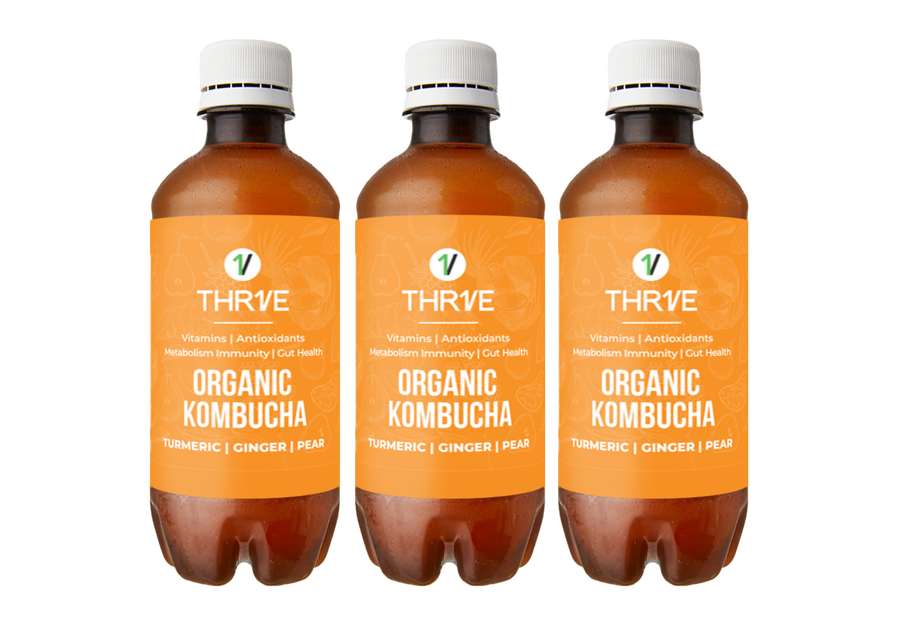 Organic Kombucha Turmeric Ginger Pear 3 Pack
