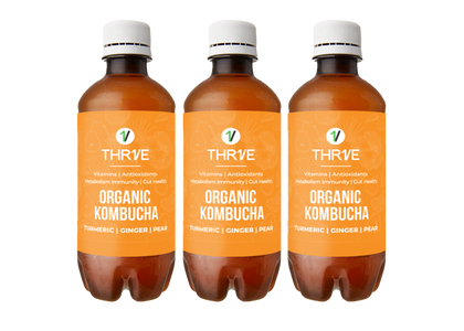 Organic Kombucha Turmeric Ginger Pear 3 Pack