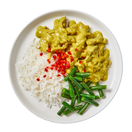 Thai Yellow Chicken Curry with Low Carb Rice