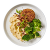 Lamb Rissoles with Creamy Cauliflower Mash and Broccoli