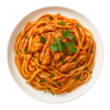 Low Carb Chicken Spaghetti in Pink Sauce