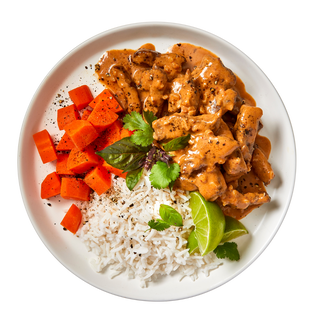Massaman Beef Curry with Low Carb Rice