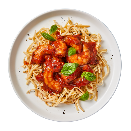 Low Carb Spaghetti Pomodoro with Prawns