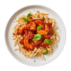 Low Carb Spaghetti Pomodoro with Prawns