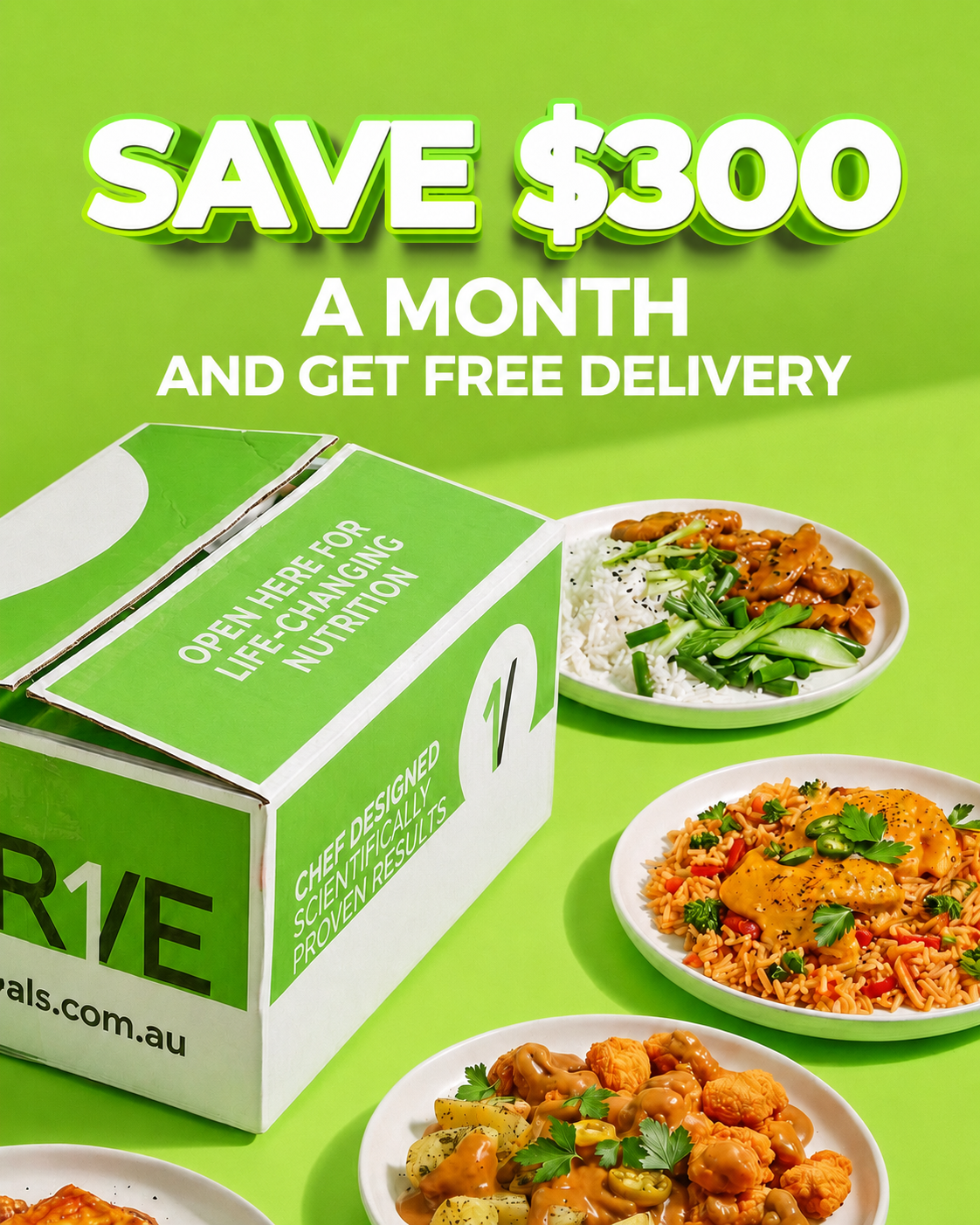 THR1VE chef-made meals delivered chilled to your door